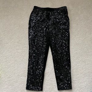 Chico black sequin pants size .5P fits like a 4/6